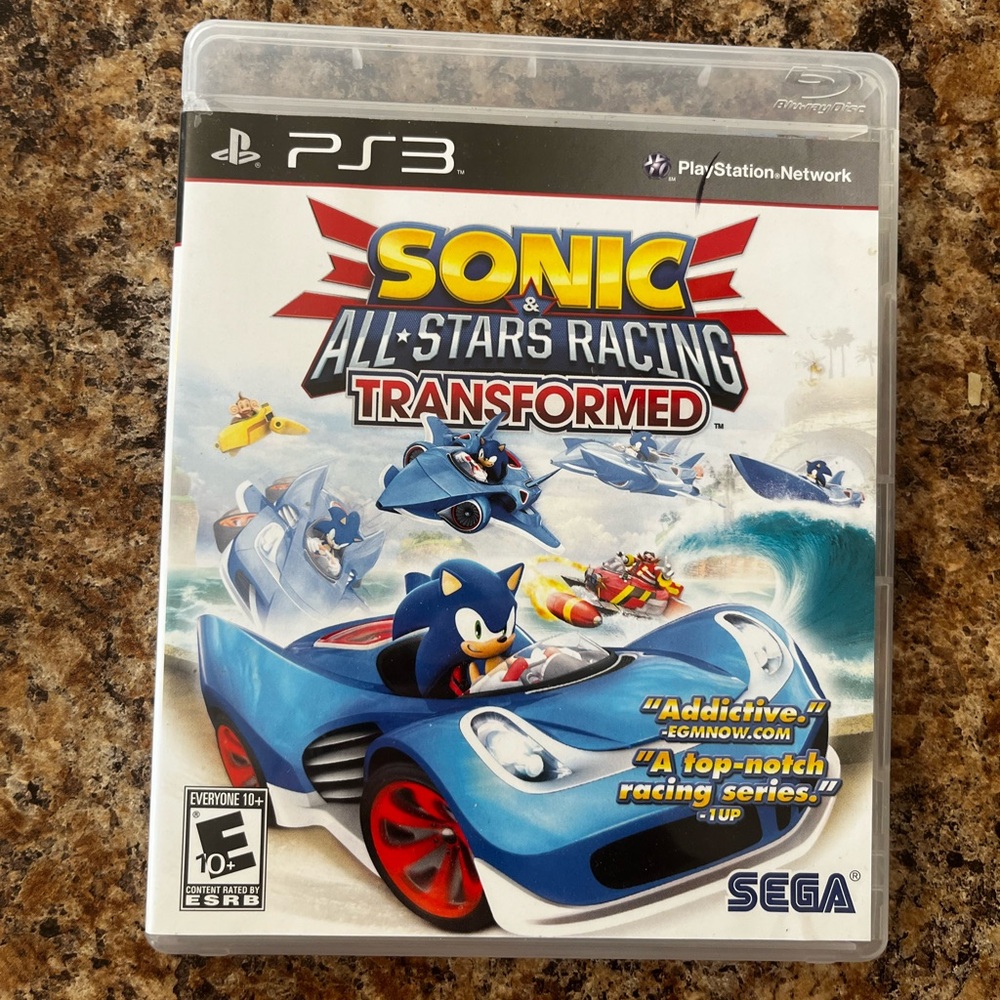 Sonic & All-Stars Racing Transformed for PS3 - Blue